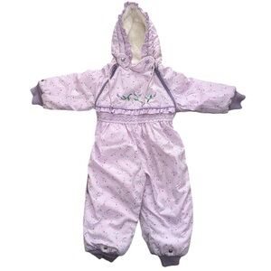 London Fog Vintage Floral Toddler Snowsuit